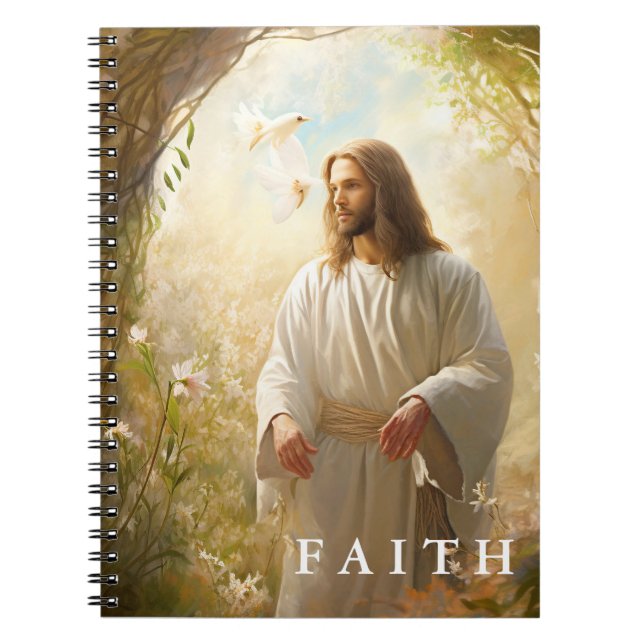 Christlich Faith Jesus-Notebook Notizblock (Vorderseite)