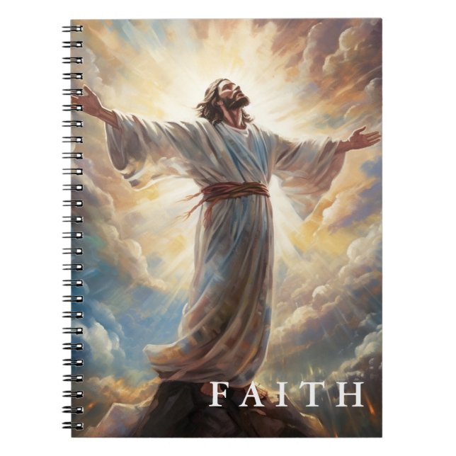 Christlich Faith Jesus-Notebook Notizblock (Vorderseite)