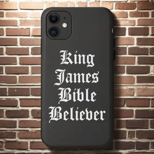 Christlich Faith King James Bible Glaube an Black Case-Mate iPhone Hülle