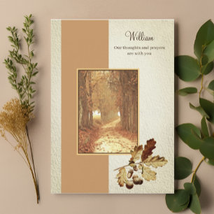 Christlich Faith Watercolor Fall Road Comfort Karte