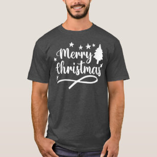 Christlich Faith Xmas Tree gesegnete Ferien Merry T-Shirt
