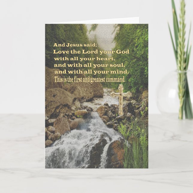 Christlich Feiertagskarte (Vorderseite)