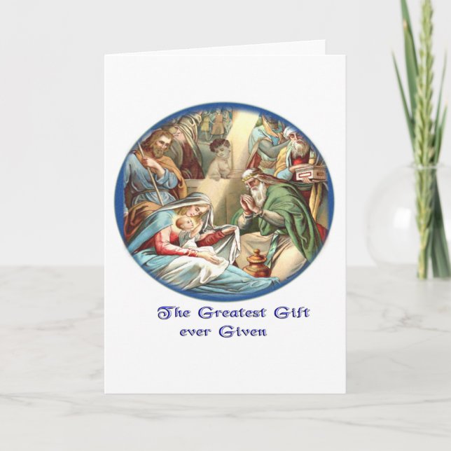 Christlich Feiertagskarte (Vorderseite)
