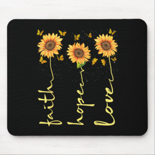 Christlich für die Liebe der Sonnenblumen Mousepad