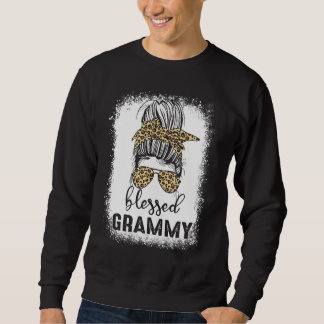 Christlich gebleicht Messy Bun gesegnet Grammy Mut Sweatshirt