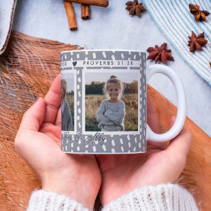 Christlich gesegnete Mama Fotocollage Namen Keepak Kaffeetasse