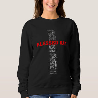 Christlich Gesegneter Vater Kreuz Vatertag Sweatshirt