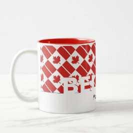 Christlich GLAEVE Mark 9:23 CANADA FLAG Custom Zweifarbige Tasse