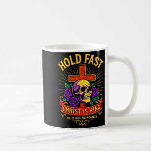 Christlich Gothic Schädelkreuz Halte fest Jesus Ch Kaffeetasse