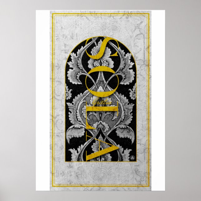 CHRISTLICH GRACE ALONE SOLA GRATIA POSTER (Vorne)