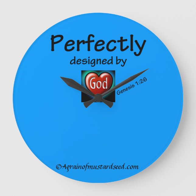 Christlich Große Wanduhr (Vorderseite)