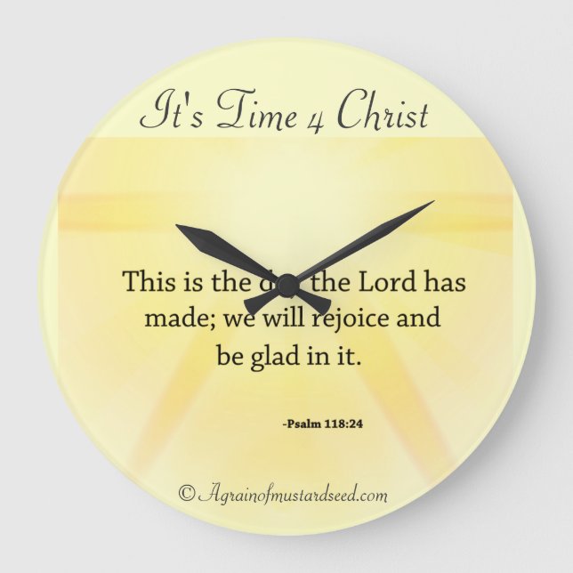 Christlich Große Wanduhr (Vorderseite)