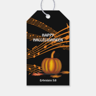 Christlich Halloween HALLELUJAHEEN   Kürbis Geschenkanhänger