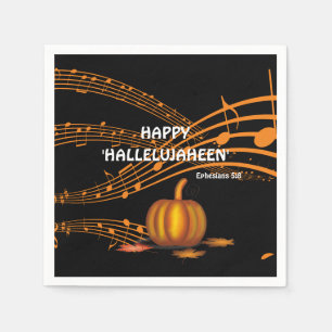 Christlich Halloween HALLELUJAHEEN   Kürbispapier Serviette