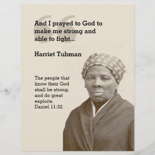Christlich HARRIET TUBMAN Zitat
