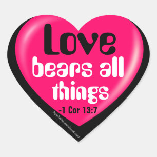 Christlich Herz-Aufkleber