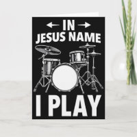 Christlich Im Namen Jesu spiele ich Schlagzeug Sch