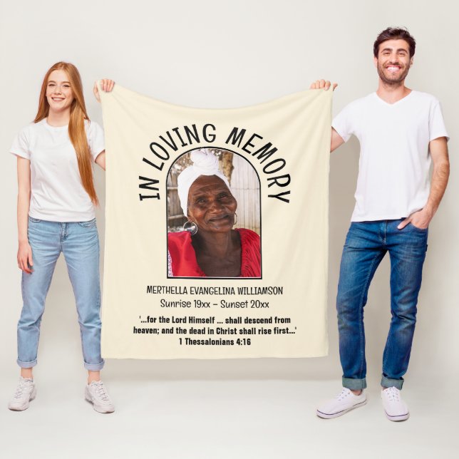 CHRISTLICH IN LIEBENDEM SPEICHERFOTO FLEECEDECKE (Beispiel)