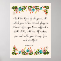 Christlich inspirierende Kunst - 1 Peter 5:10