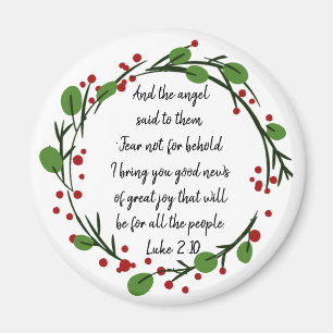 Christlich inspirierende Weihnachts-Schrift Magnet