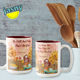Christlich Inspiriert Herbstlandschaft Zweifarbige Tasse