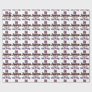 Christlich Inspiriert Im Namen Jesu Beten Wir Geschenkpapier