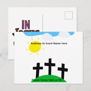 Christlich inspiriertes SAVE THE DATE Ankündigungspostkarte