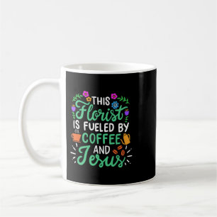 Christlich ist dieser Florist mit Kaffee und Jes b Kaffeetasse