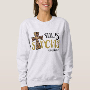Christlich ist sie starke Bibelverse Sprichwörter  Sweatshirt