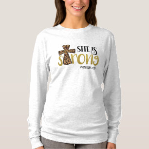 Christlich ist sie starke Bibelverse Sprichwörter  T-Shirt