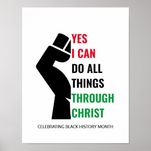 Christlich JA, I CAN Black History Month Poster