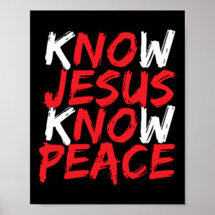 Christlich Jesus Bible Verse Scripting Know Jesus  Poster