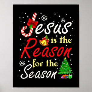 Christlich Jesus der Grund Weihnachten Strumpf Stu Poster