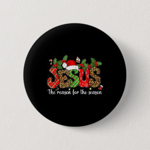 Christlich Jesus der Grund Weihnachten Weihnachtsf Button