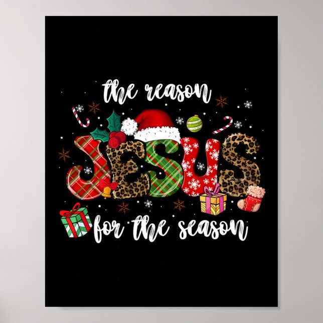Christlich Jesus der Grund Weihnachten Weihnachtsf Poster (Vorne)