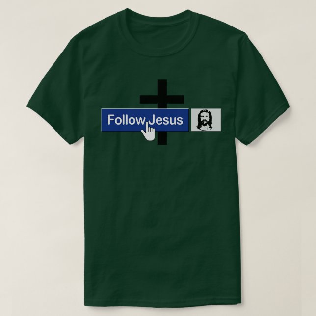 Christlich Jesus Funny Faith Friends in Jesus folg T-Shirt (Design vorne)
