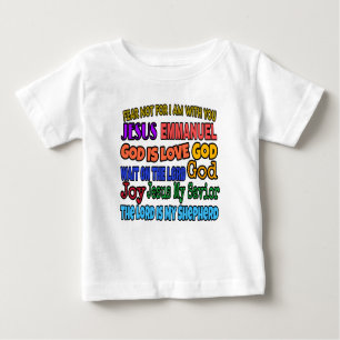 Christlich Jesus God Graffiti Print. Christlich Baby T-shirt
