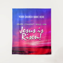 Christlich JESUS IS RISEN Church Oaster Wandteppich