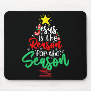 Christlich Jesus ist der Grund Weihnachten Xmas Ba Mousepad