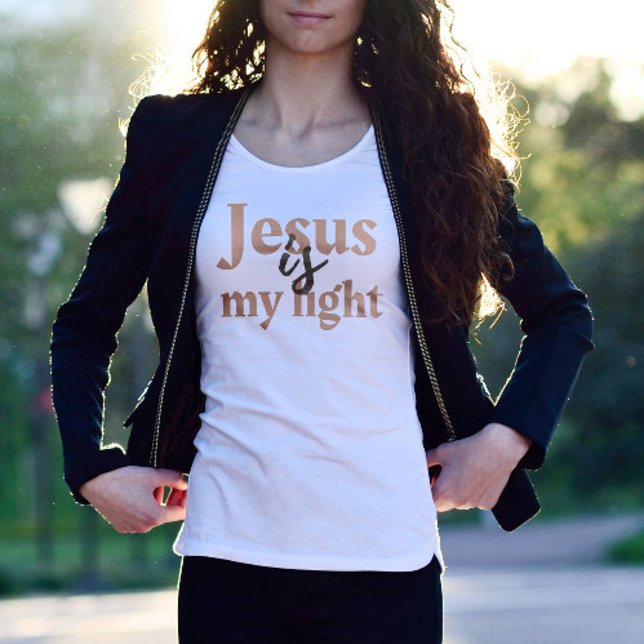 Christlich Jesus ist mein Licht - Psalm 27 T-Shirt (Von Creator hochgeladen)