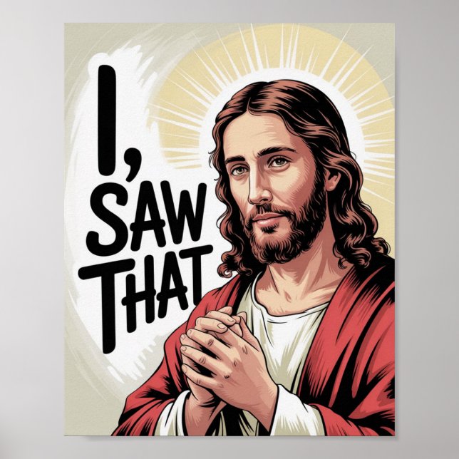 Christlich Jesus Meme | Humoraler Jesus, den ich g Poster (Vorne)