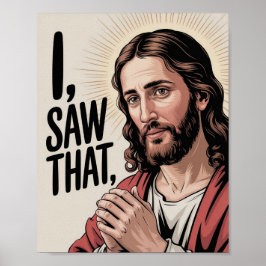 Christlich Jesus Meme | Humoraler Jesus, den ich g Poster