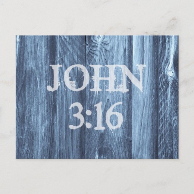 Christlich John 3:16 Bibelverse Postkarte (Vorderseite)
