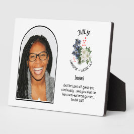 Christlich JULI Geburtsmonat Blume NAME FOTO Fotoplatte