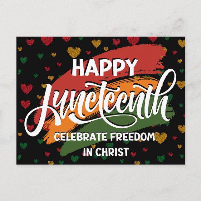 Christlich JUNETEENTH Postkarte (Vorderseite)