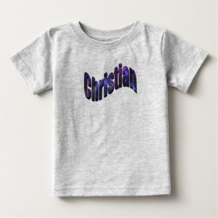 Christlich, Jungs, Name, Logo, Baby T-shirt