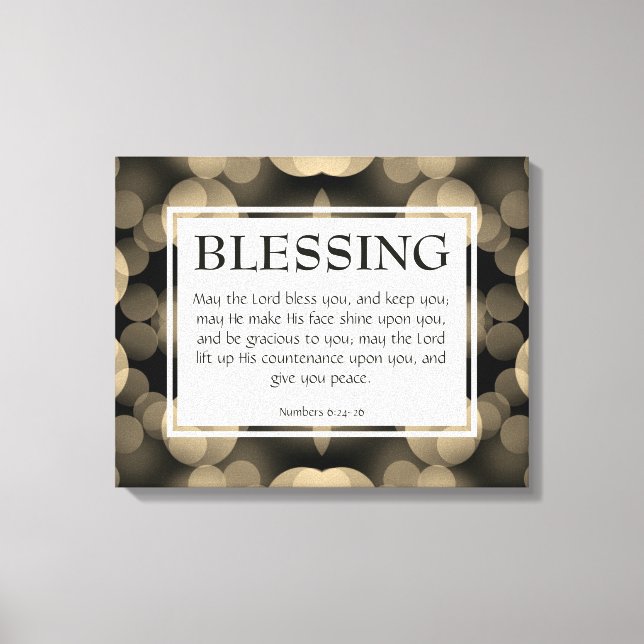 Christlich KANN DER HERRLICHE BEGEISTERN SIE Zahle Leinwanddruck (Vorderseite)