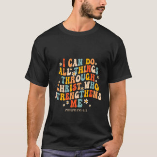 Christlich kann ich alles durch Christus Groov tun T-Shirt