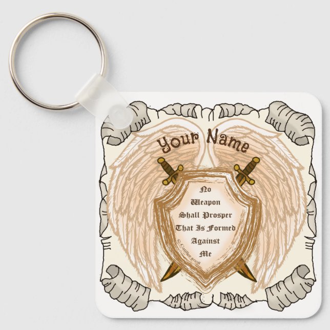 Christlich kein Waffenlager Schlüsselanhänger (Vorderseite)