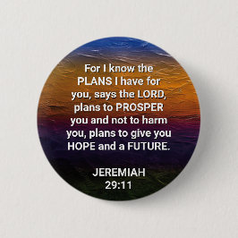 Christlich KENNE ICH DIE PLANEN Jeremiah 29:11 Button